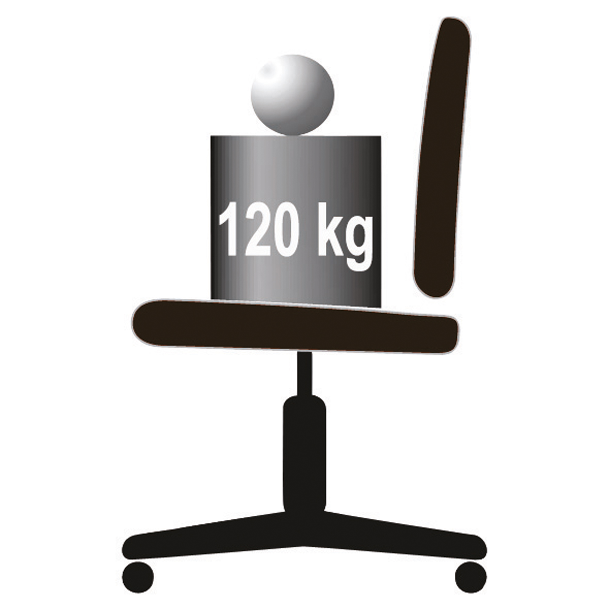 prosedia Bürodrehstuhl Yourope 3 41-52cm Permanentkontaktmechanik Rolle hart gebremst (für Teppichboden) optionales Zubehör: Armlehnen O991: FIX, O994: 4D Kunststoff orange
