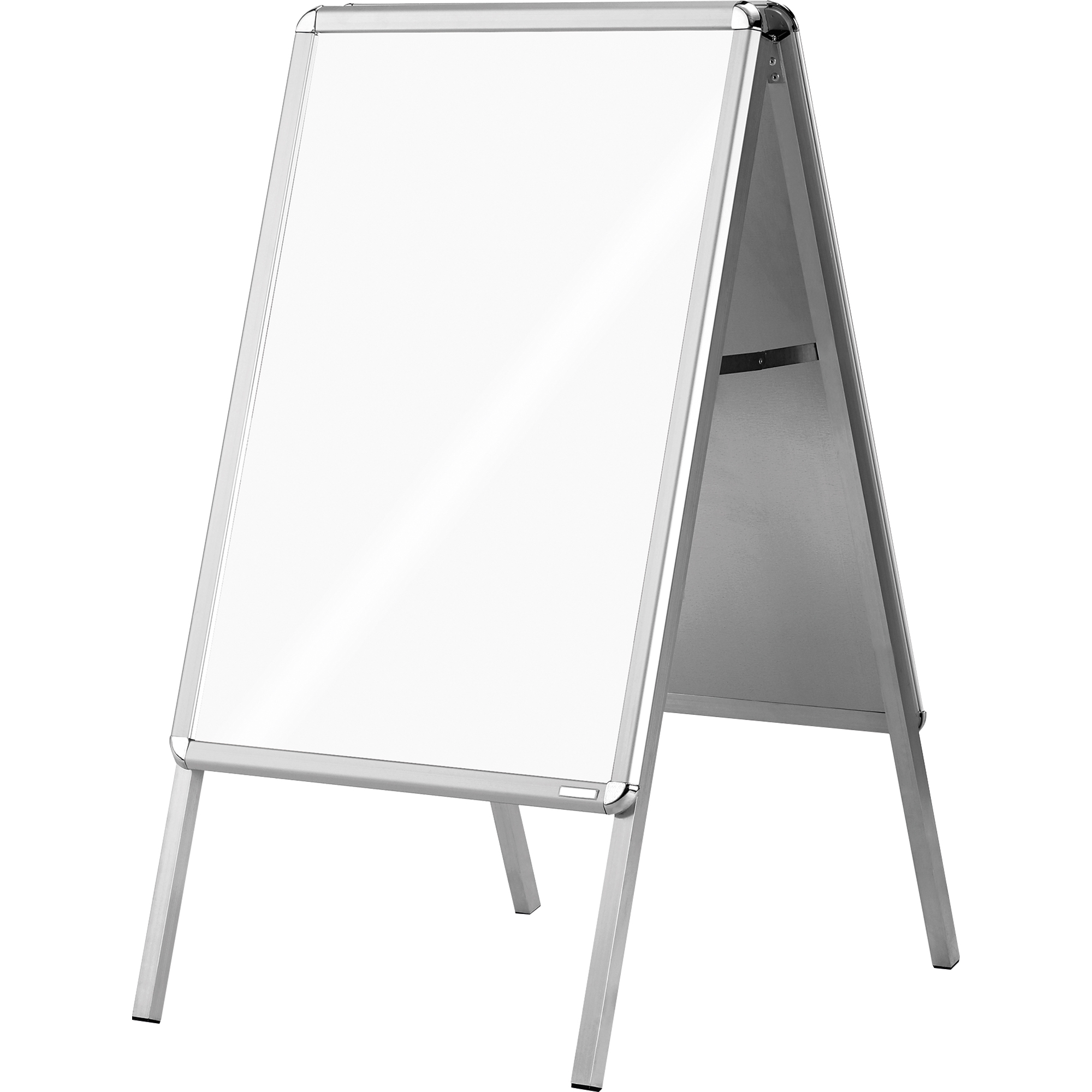 magnetoplan® Kundenstopper SP 46,5 x 64,2 x 130 cm (B x H x T) DIN A2 Aluminium silber