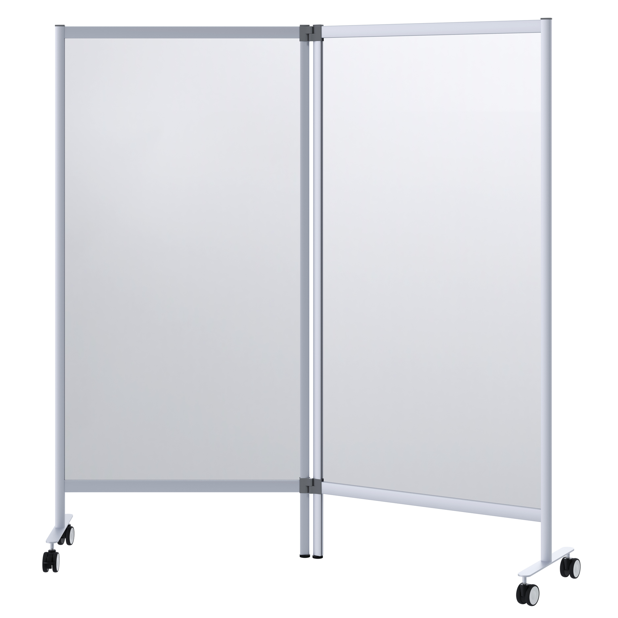 Paperflow Trennwand Mobil 171,5 x 180 x 39 cm (B x H x T) Acrylglas transparent