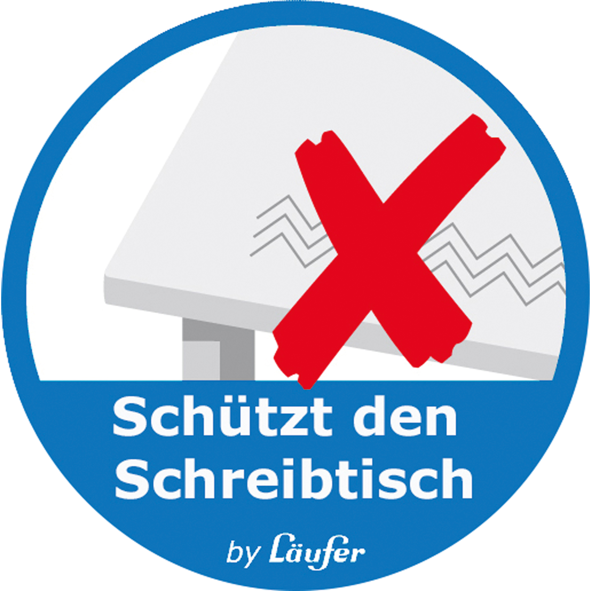Läufer Schreibunterlage Synthos 65 x 52 cm (B x H) ohne Kalender Kunststoff grau